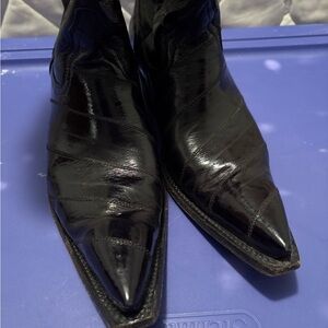 Black Leather Men's Shoes